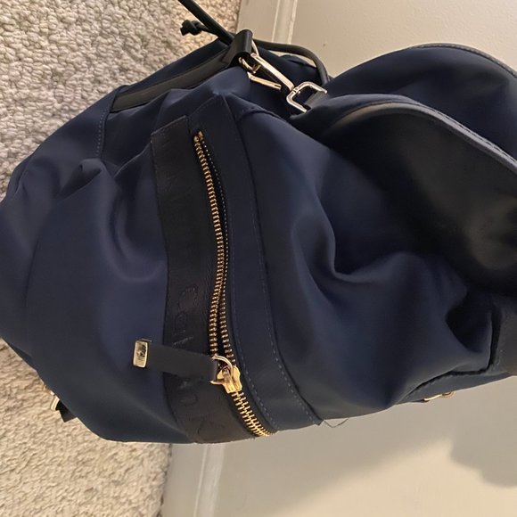 Calvin Klein Navy Nylon Backpack 12”x14” - Picture 3 of 5